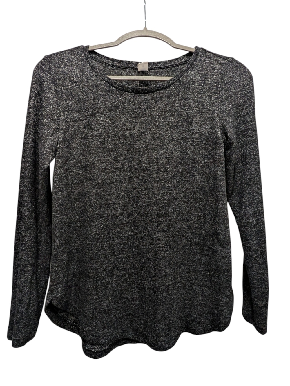 Old Navy Lightweight Sweater Long Sleeve Crewneck Charcoal Gray Marled
